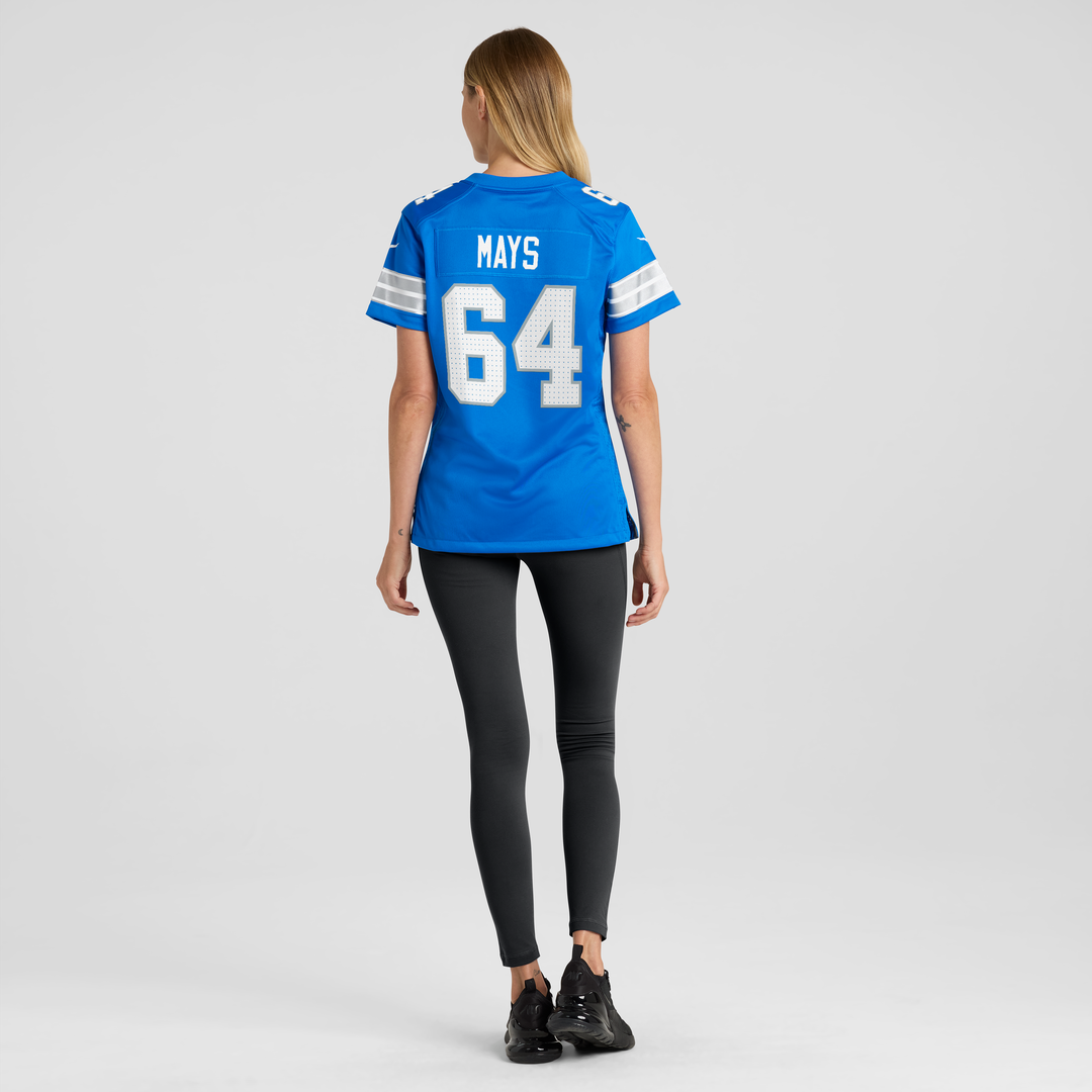 Cade Mays Detroit Lions Nike Women's Team Game Official Jersey -  Blue