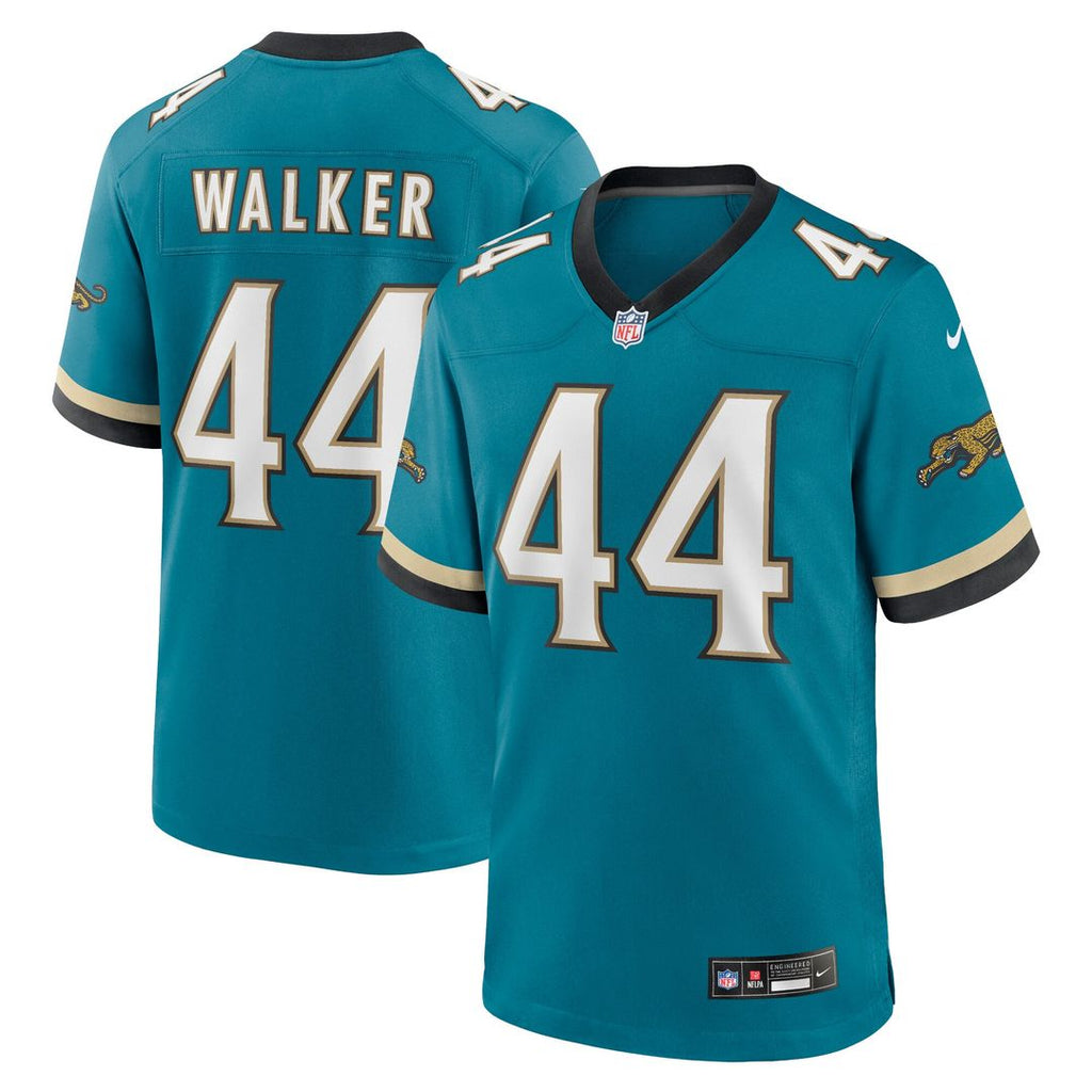 Travon Walker Jacksonville Jaguars Nike Prowler Throwback Player Game Official Jersey - Teal