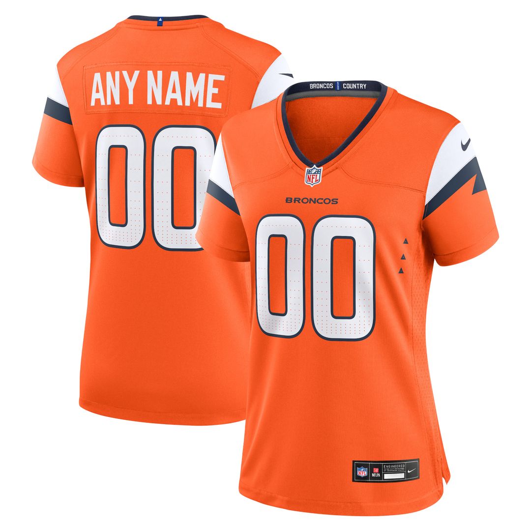 Denver Broncos Nike Women's Team Custom Game Jersey - Orange