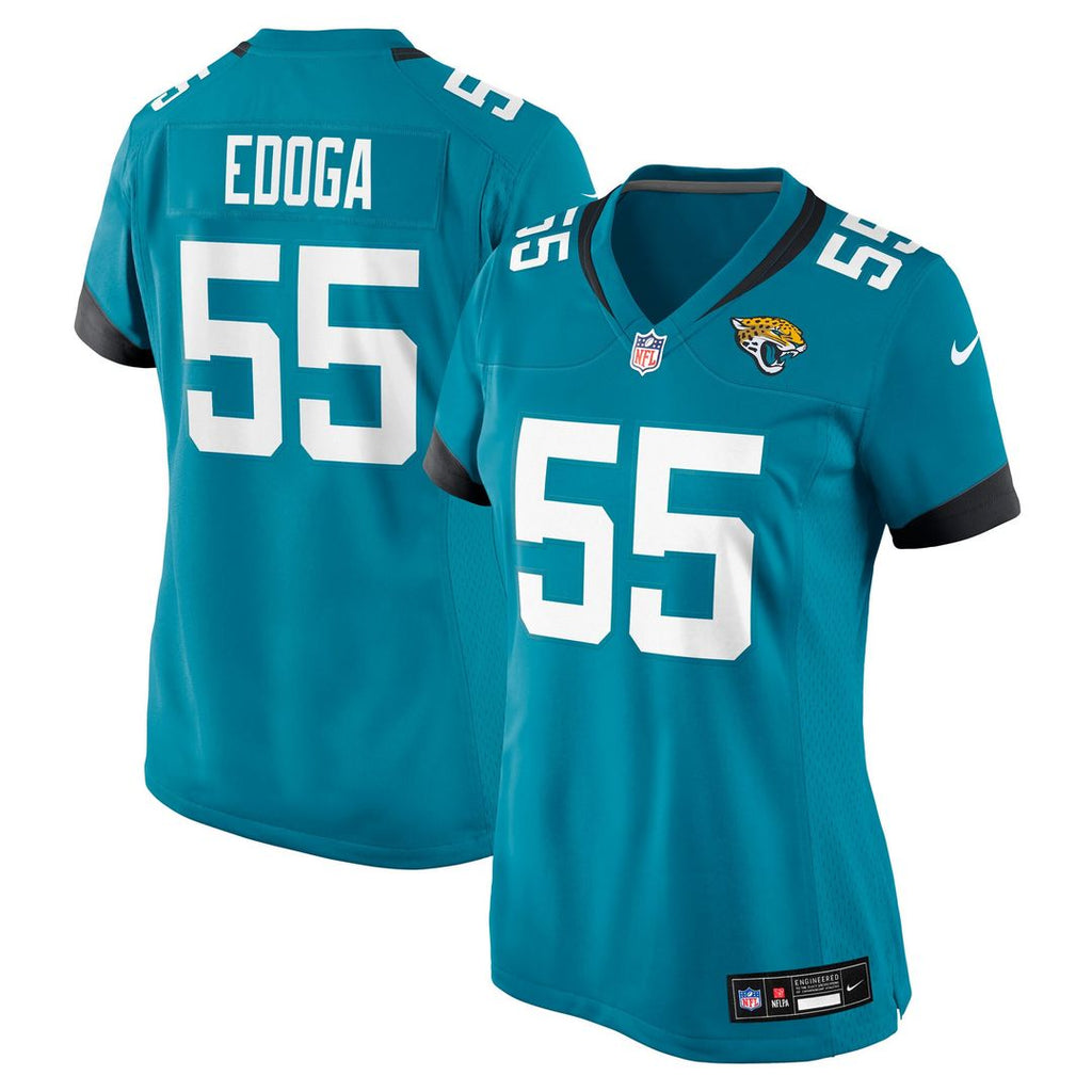 Chuma Edoga Jacksonville Jaguars Nike Women's Team Game Official Jersey -  Teal