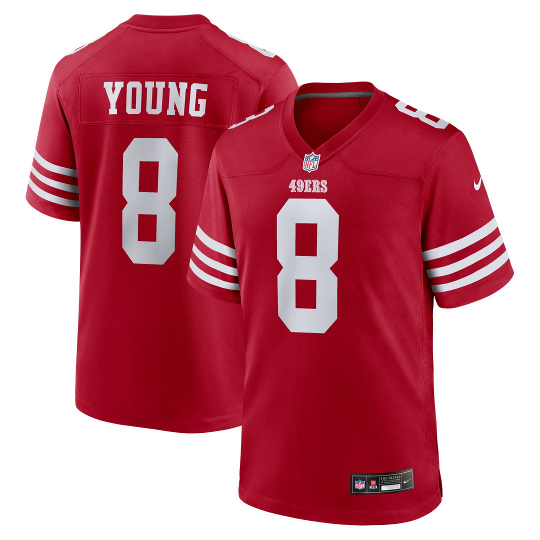 Steve Young San Francisco 49ers Nike Retired Player Game Official Jersey - Scarlet