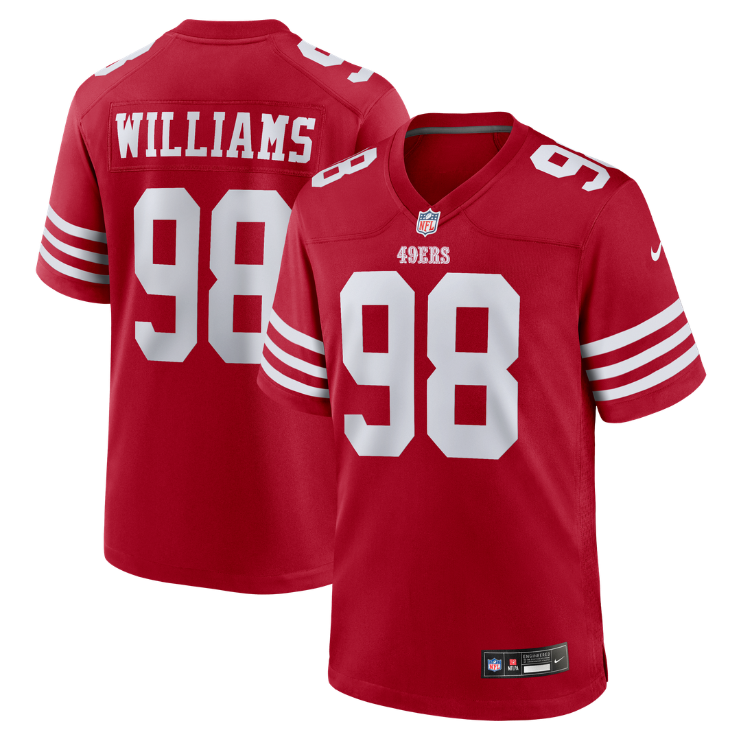 Mykel Williams San Francisco 49ers Nike Team Game Official Jersey -  Scarlet