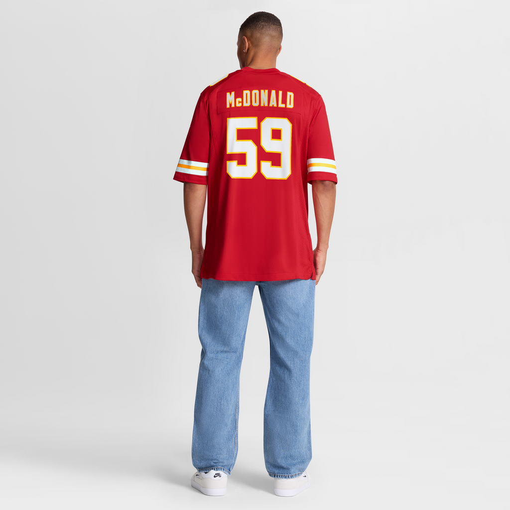 Cooper McDonald Kansas City Chiefs Nike Team Game Official Jersey -  Red