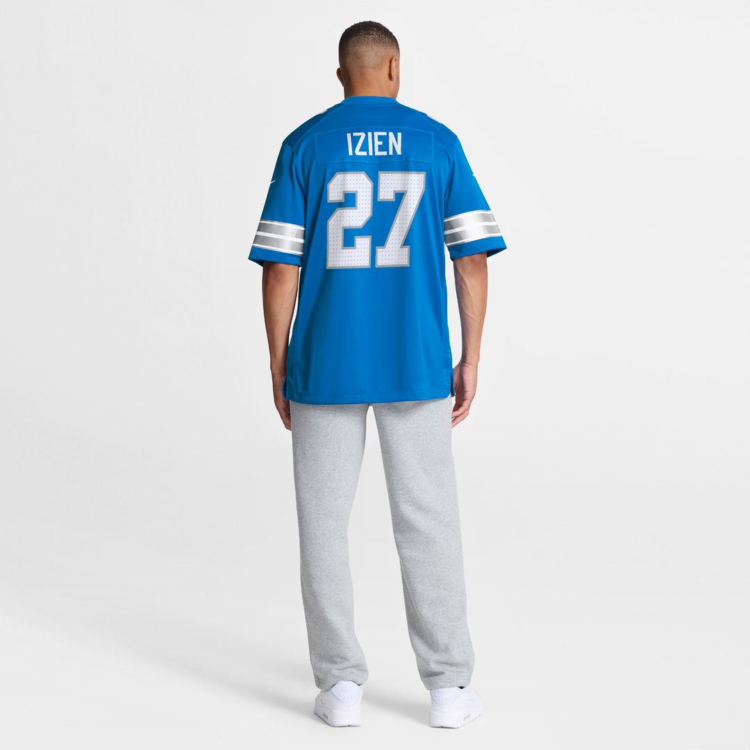 Christian Izien Detroit Lions Nike Team Game Official Jersey -  Blue