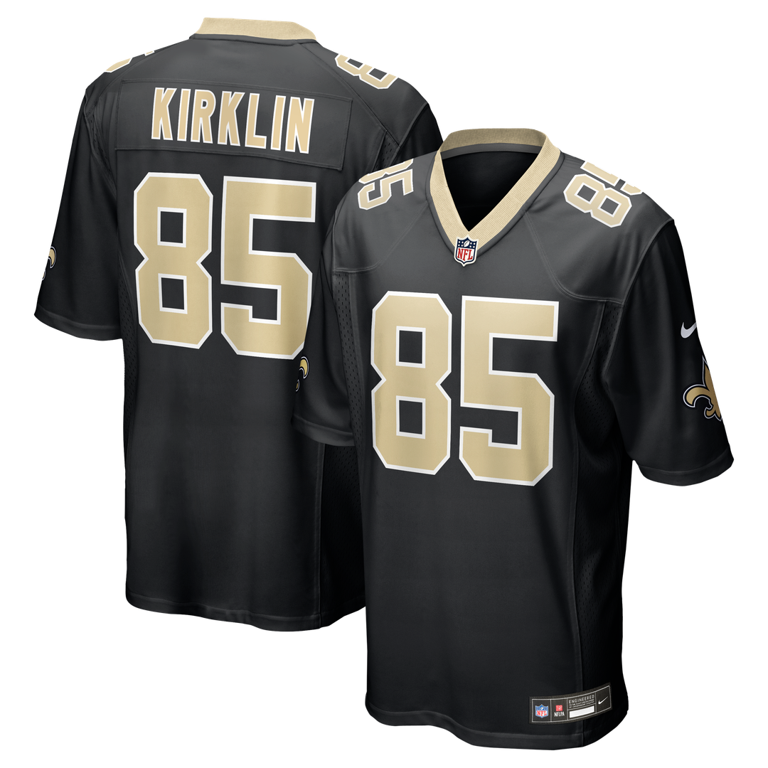 Jontre Kirklin New Orleans Saints Nike Team Game Jersey - Black
