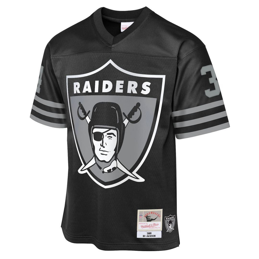 Bo Jackson Las Vegas Raiders Mitchell & Ness Youth 1988 Throwback Fashion Official Jersey - Black