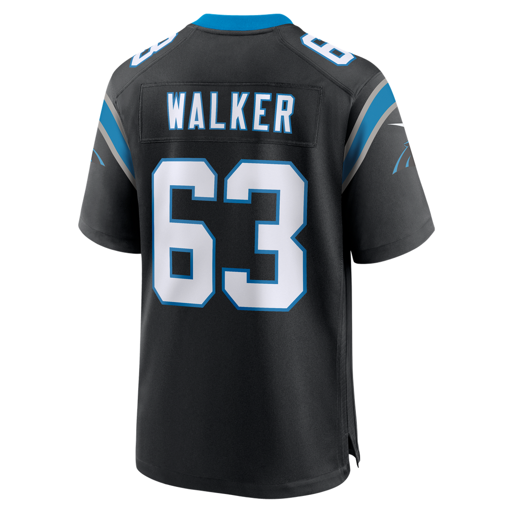 Rasheed Walker Carolina Panthers Nike Team Game Official Jersey -  Black