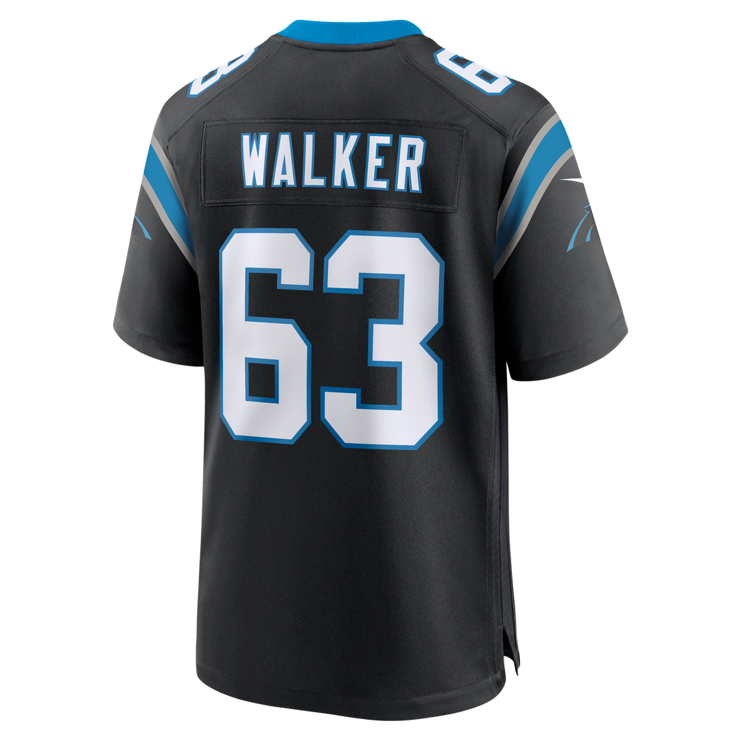 Rasheed Walker Carolina Panthers Nike Team Game Official Jersey -  Black