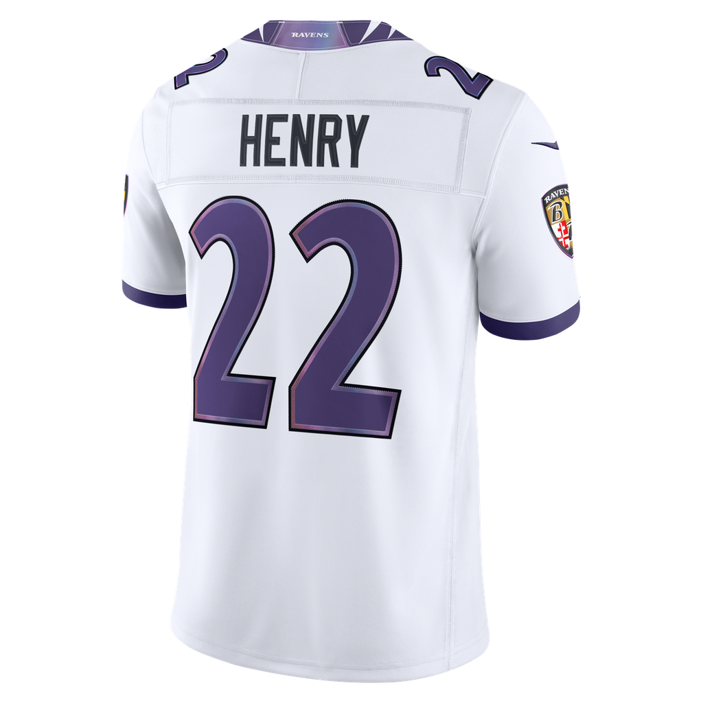 Derrick Henry Baltimore Ravens Nike Vapor F.U.S.E. Stitched Limited Official Jersey - White