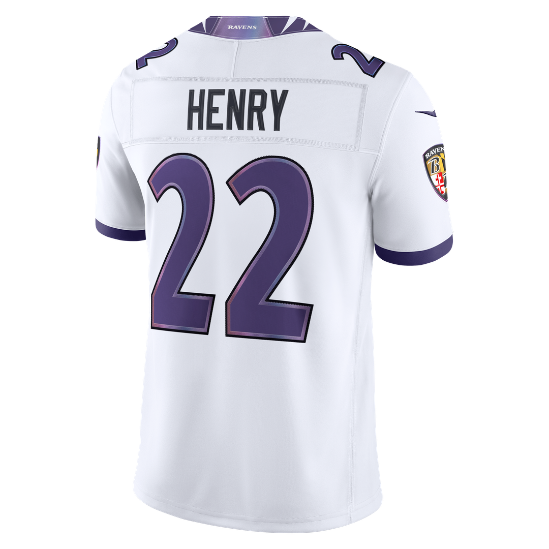 Derrick Henry Baltimore Ravens Nike Vapor F.U.S.E. Stitched Limited Official Jersey - White