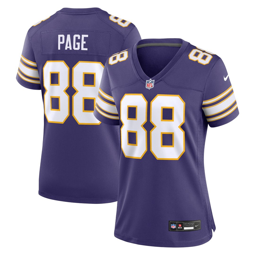 Alan Page Minnesota Vikings Nike Women's Classic Retired Player Official Jersey - Purple