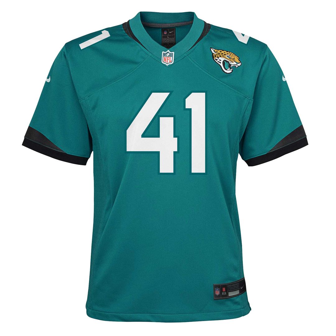 Josh Hines-Allen Jacksonville Jaguars Nike Youth Game Official Jersey - Teal