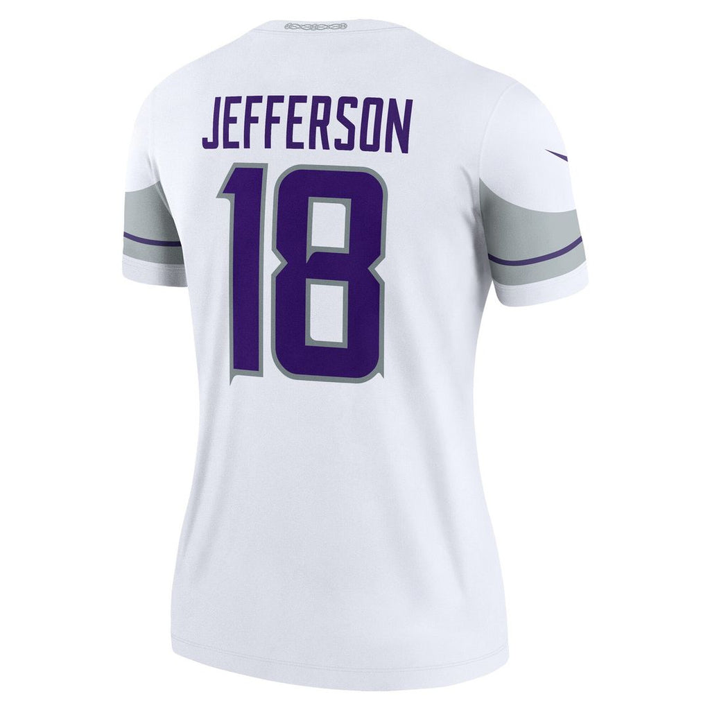 Justin Jefferson Minnesota Vikings Nike Women's Alternate Legend Player Performance Top - White