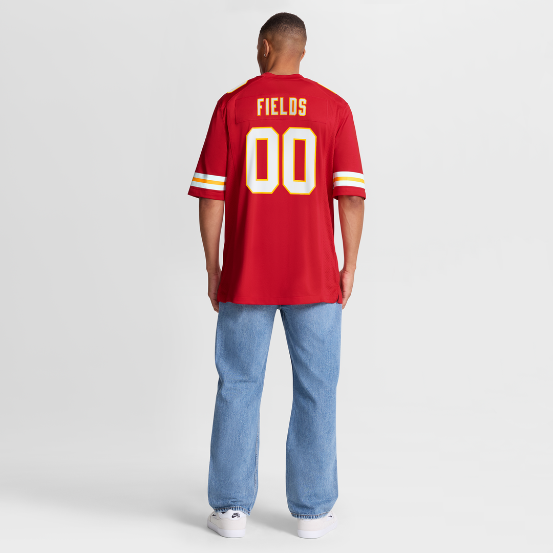 Justin Fields Kansas City Chiefs Nike Game Official Jersey - Red
