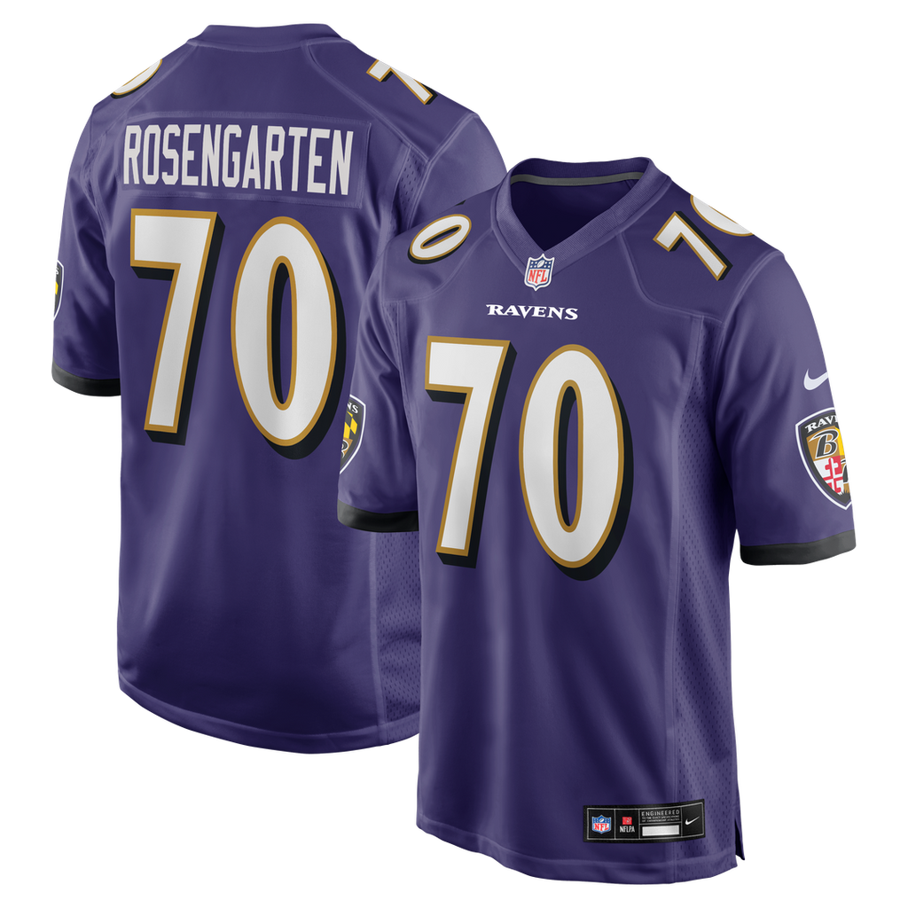 Roger Rosengarten Baltimore Ravens Nike Team Game Jersey - Purple