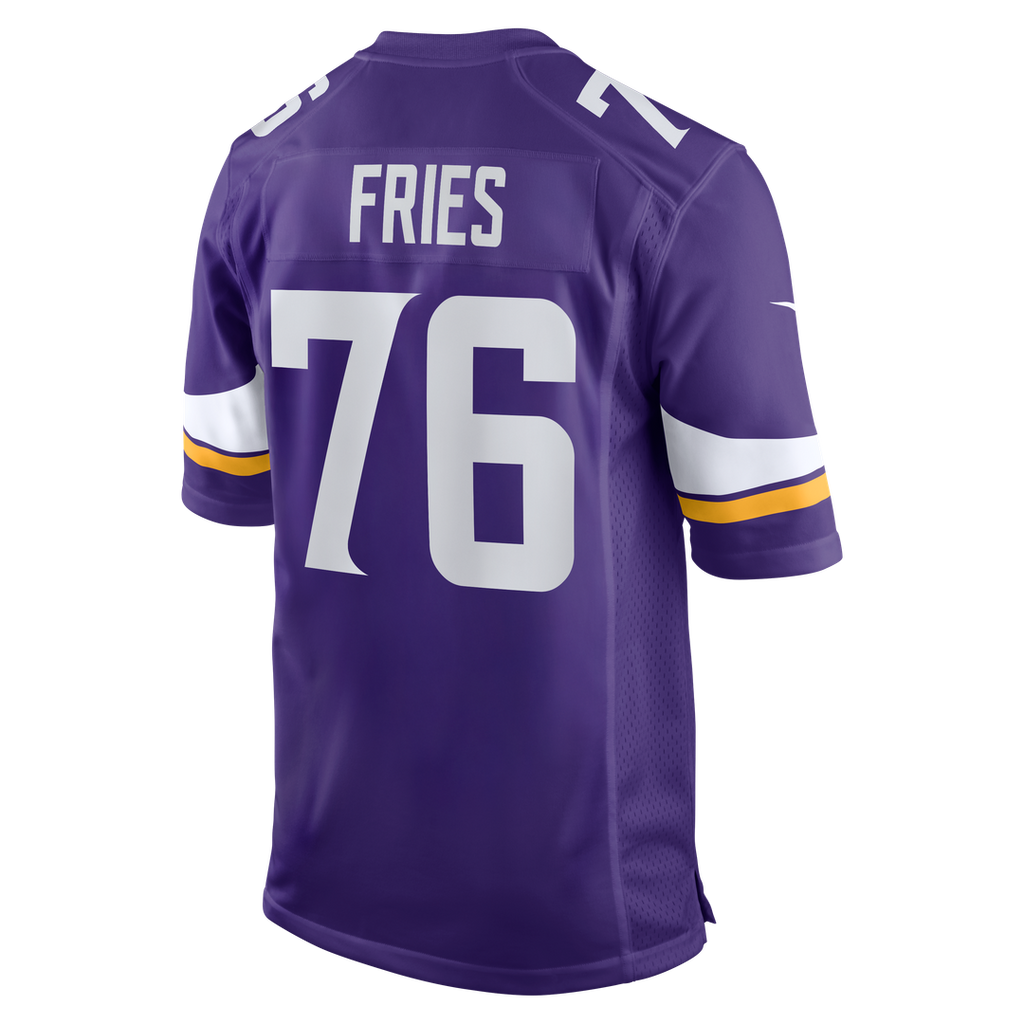 Will Fries Minnesota Vikings Nike Team Game Official Jersey -  Purple