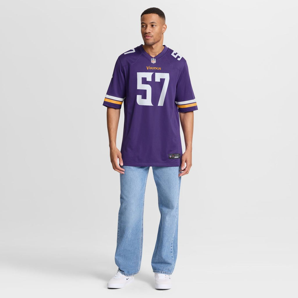 Chaz Chambliss Minnesota Vikings Nike Team Game Jersey - Purple