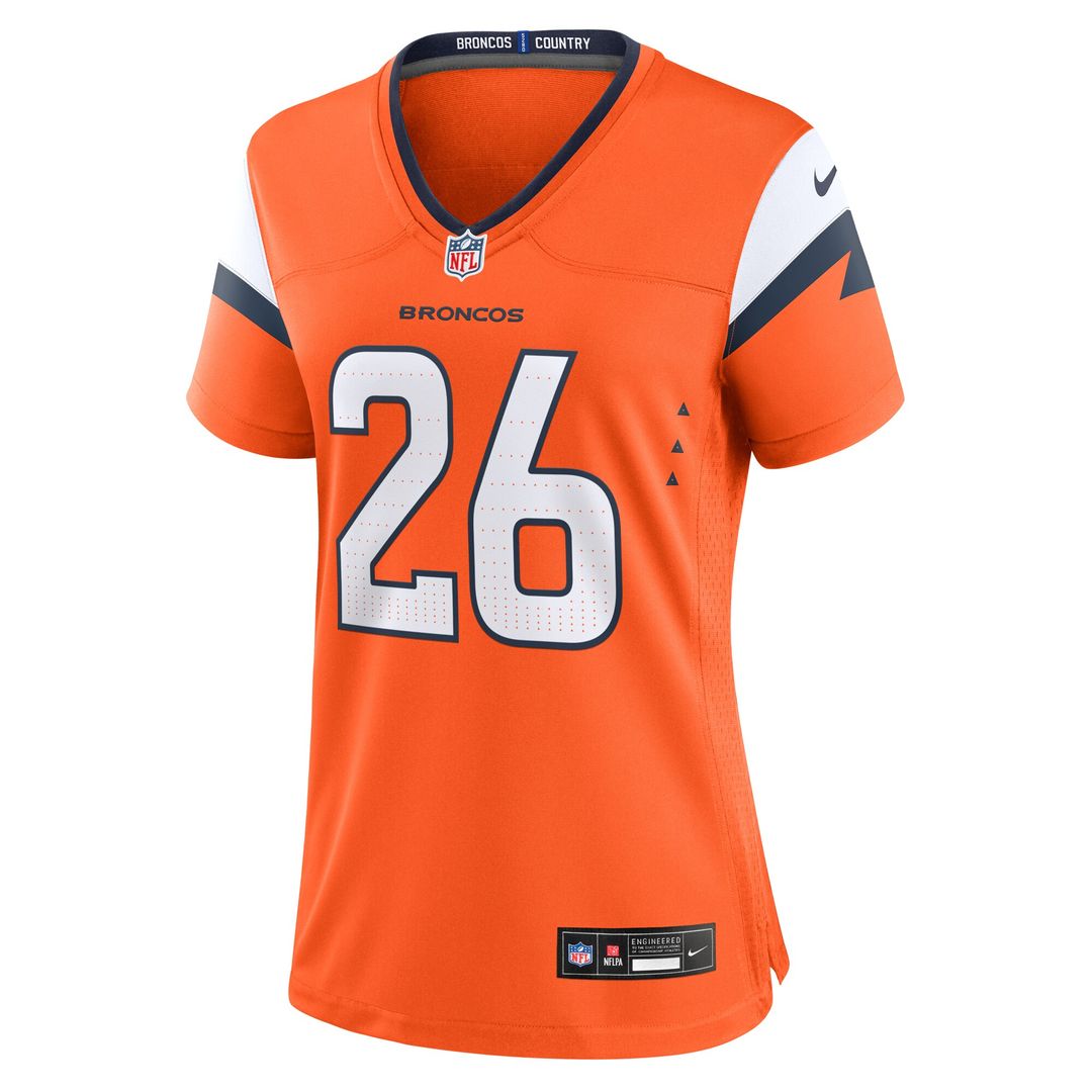 Devon Key Denver Broncos Nike Women's Team Game Jersey - Orange