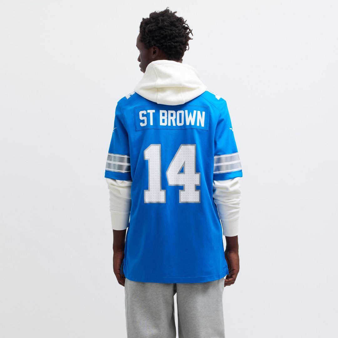 Amon-Ra St. Brown Detroit Lions Nike Game Official Jersey - Blue
