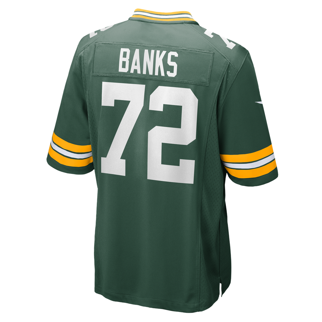 Brant Banks Green Bay Packers Nike Team Game Jersey - Green