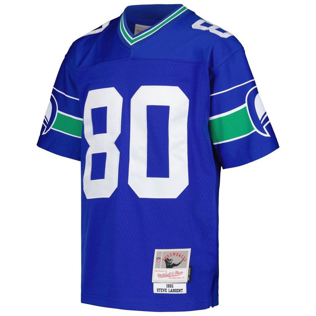 Steve Largent Seattle Seahawks Mitchell & Ness Youth 1985 Retired Player Legacy Official Jersey - Royal