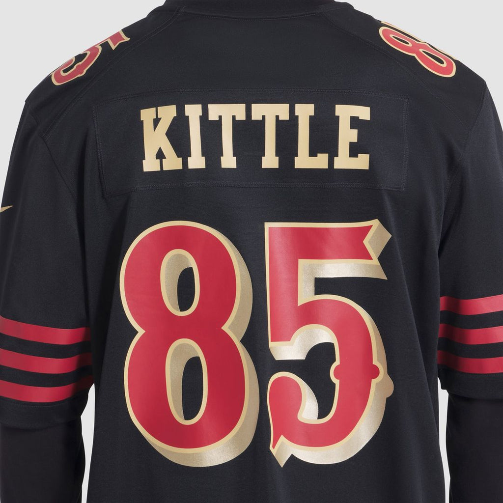 George Kittle San Francisco 49ers Nike 2025 Rivalries Collection Game Official Jersey - Black