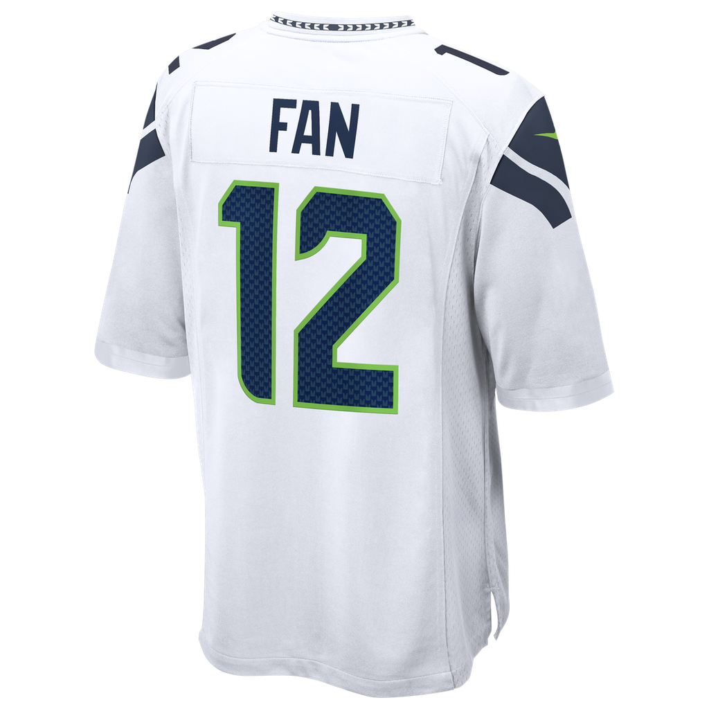 12s Seattle Seahawks Nike Game Official Jersey - White