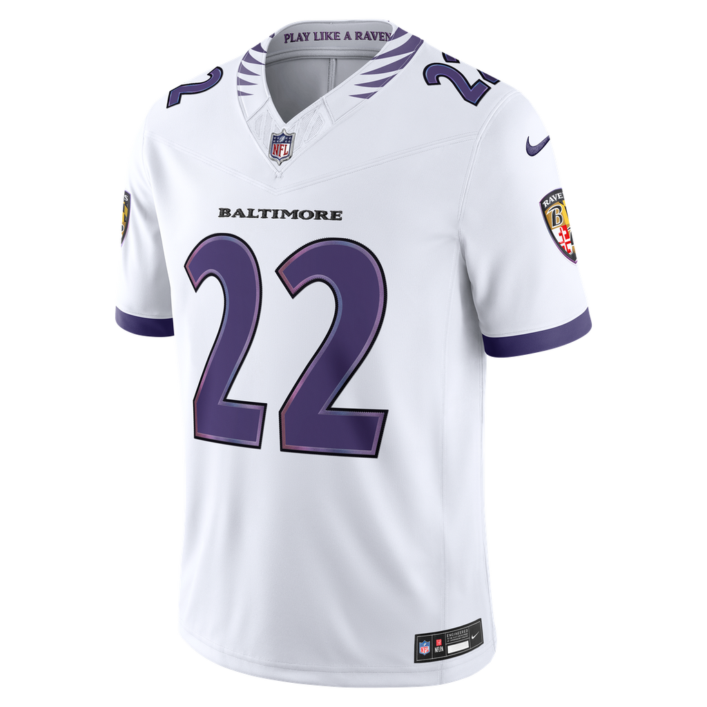 Derrick Henry Baltimore Ravens Nike Vapor F.U.S.E. Stitched Limited Official Jersey - White