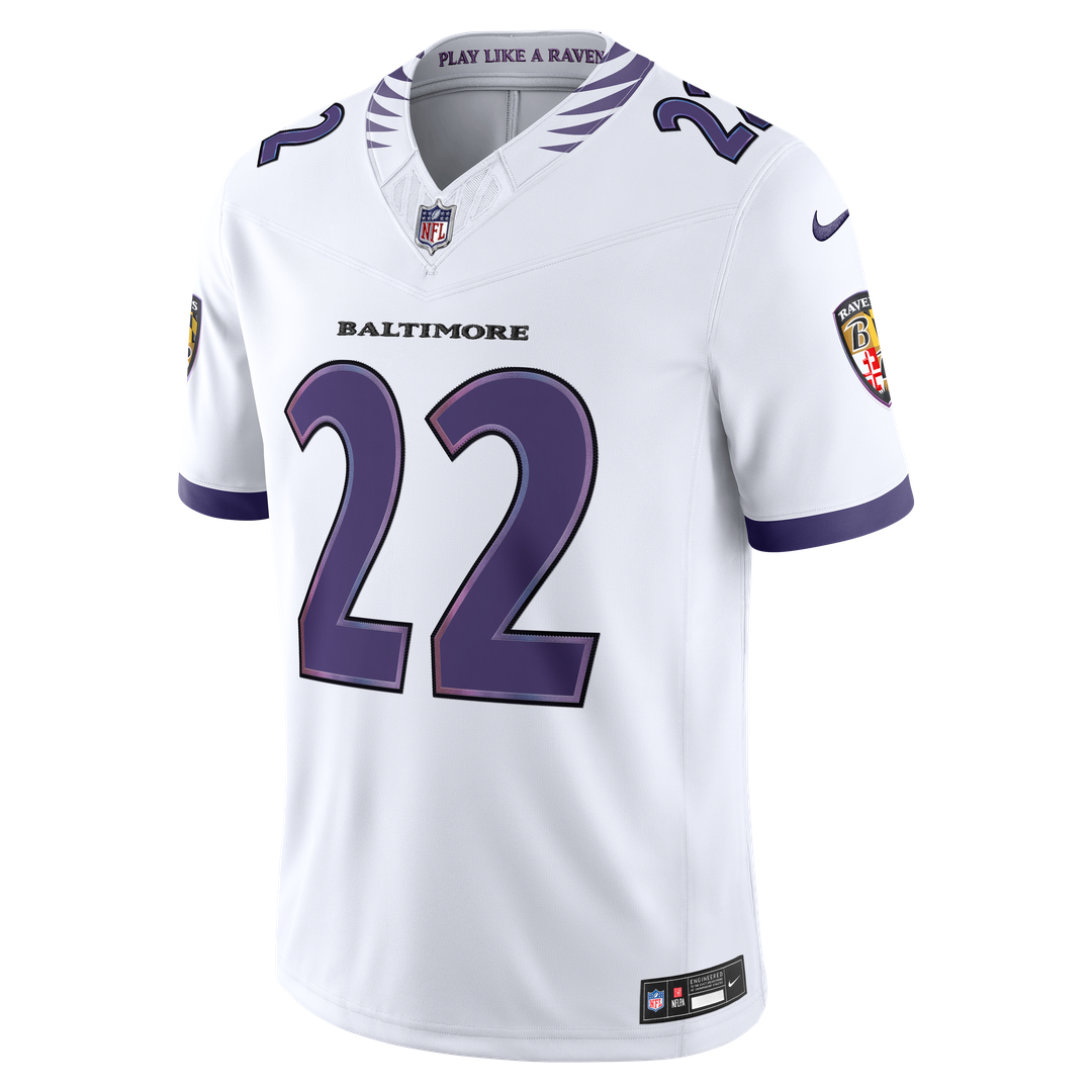 Derrick Henry Baltimore Ravens Nike Vapor F.U.S.E. Stitched Limited Official Jersey - White