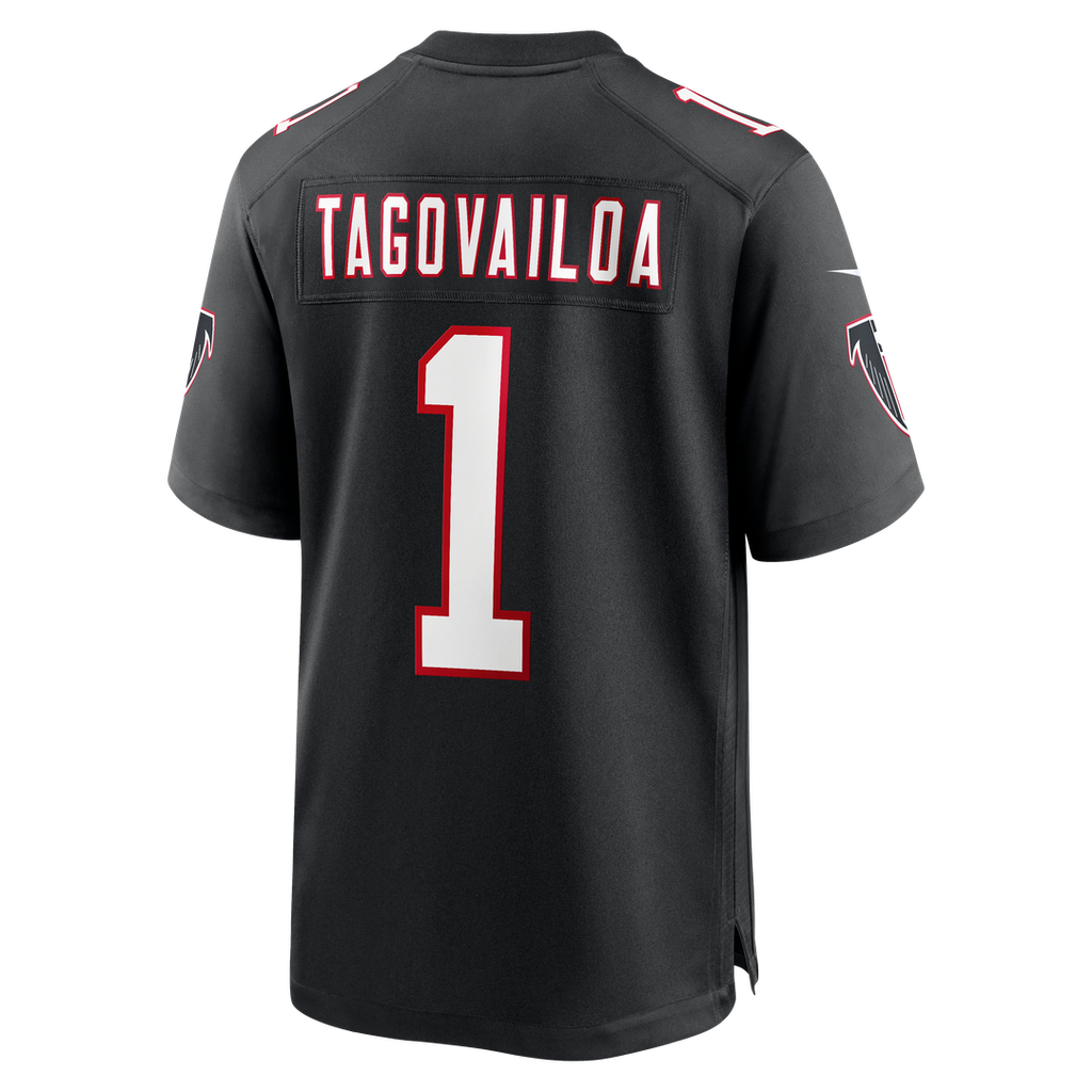 Tua Tagovailoa Atlanta Falcons Nike Alternate Game Official Jersey -  Black
