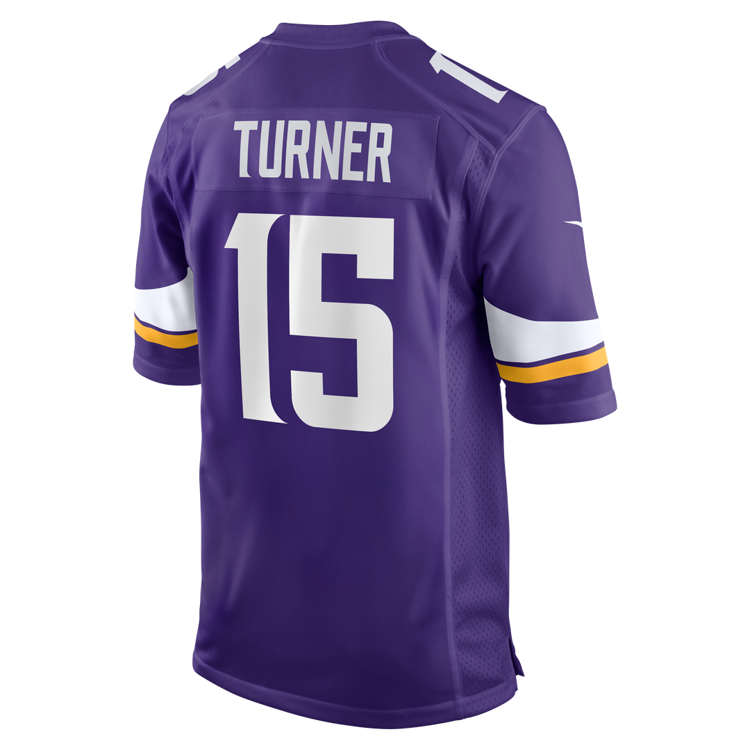 Dallas Turner Minnesota Vikings Nike Game Jersey - Purple