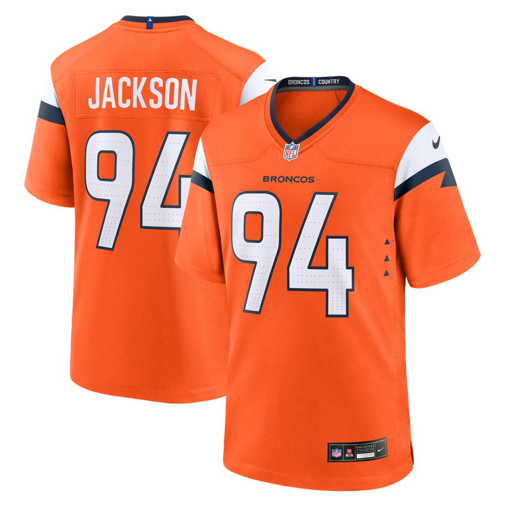 Jordan Jackson Denver Broncos Nike Team Game Jersey - Orange