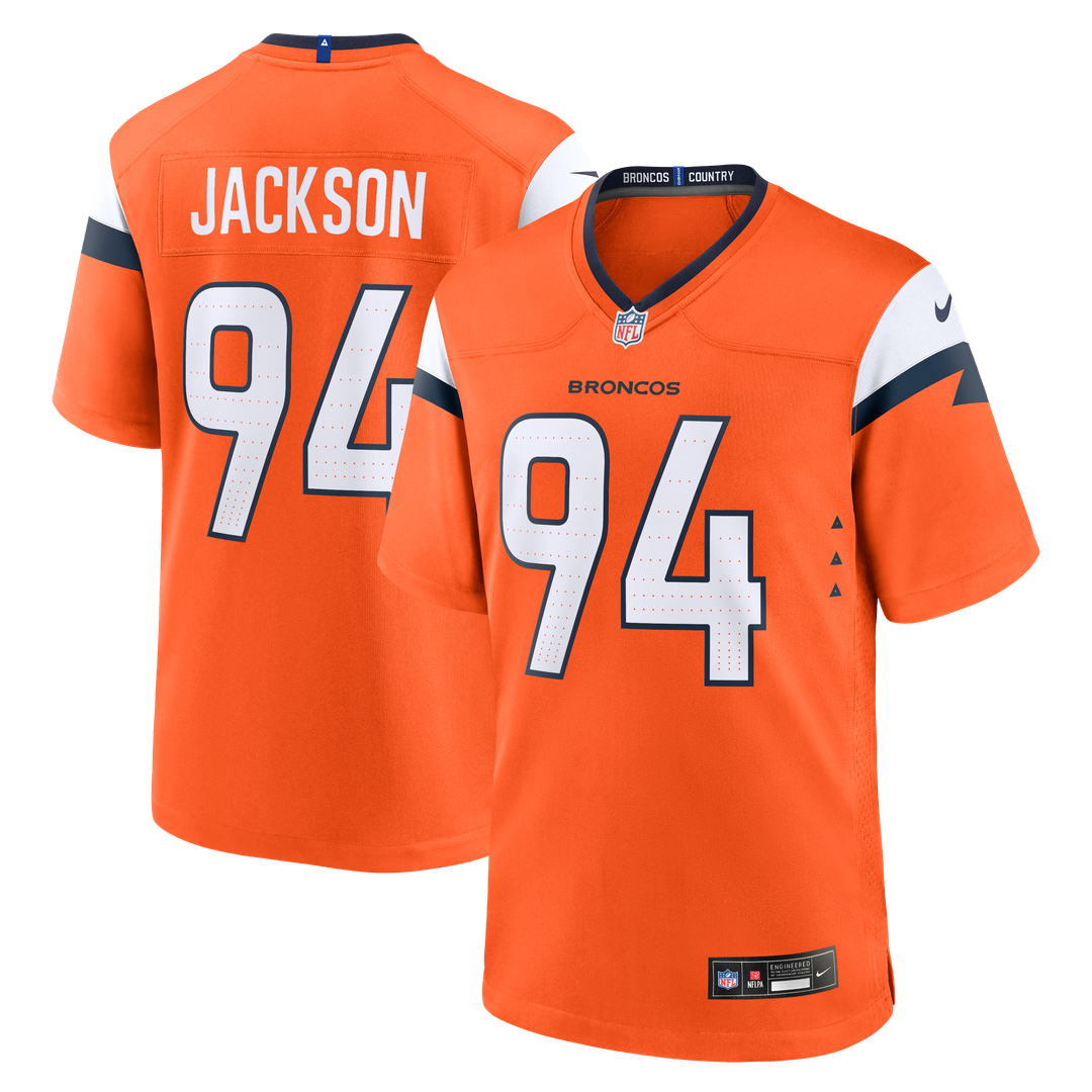 Jordan Jackson Denver Broncos Nike Team Game Jersey - Orange