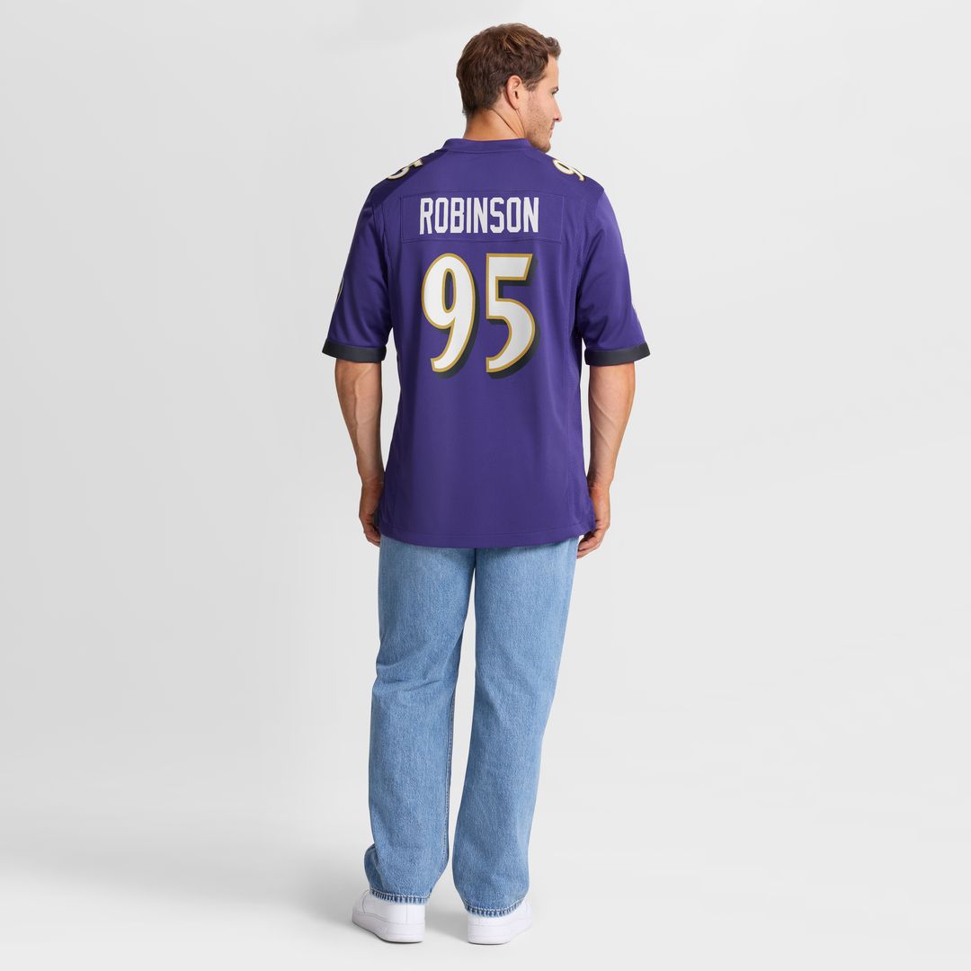 Tavius Robinson Baltimore Ravens Nike Team Game Official Jersey -  Purple