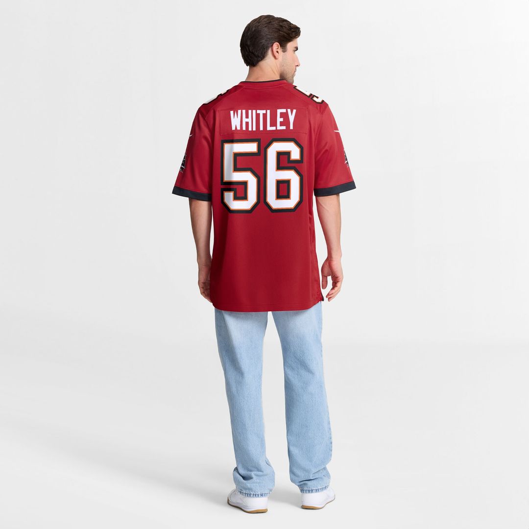 Benton Whitley Tampa Bay Buccaneers Nike Team Game Official Jersey -  Red