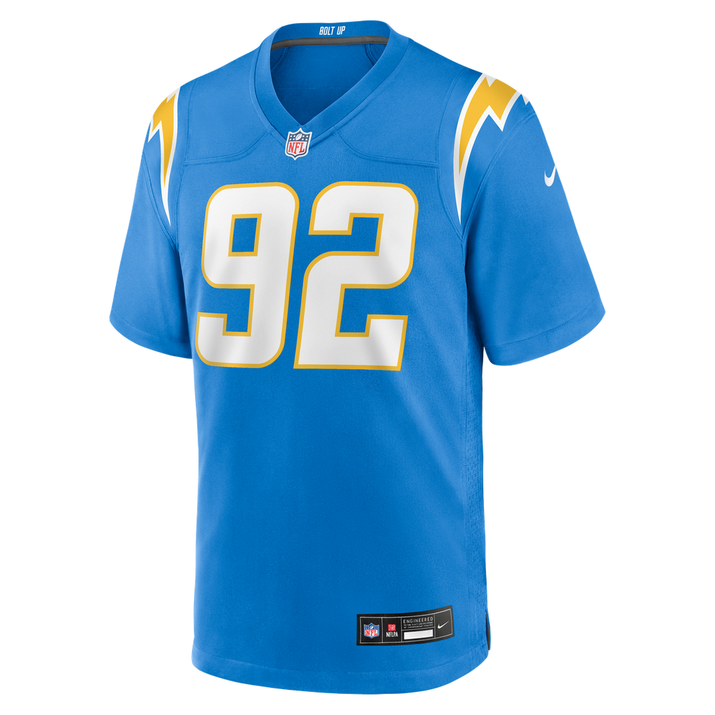 Justin Eboigbe Los Angeles Chargers Nike Team Game Jersey - Powder Blue