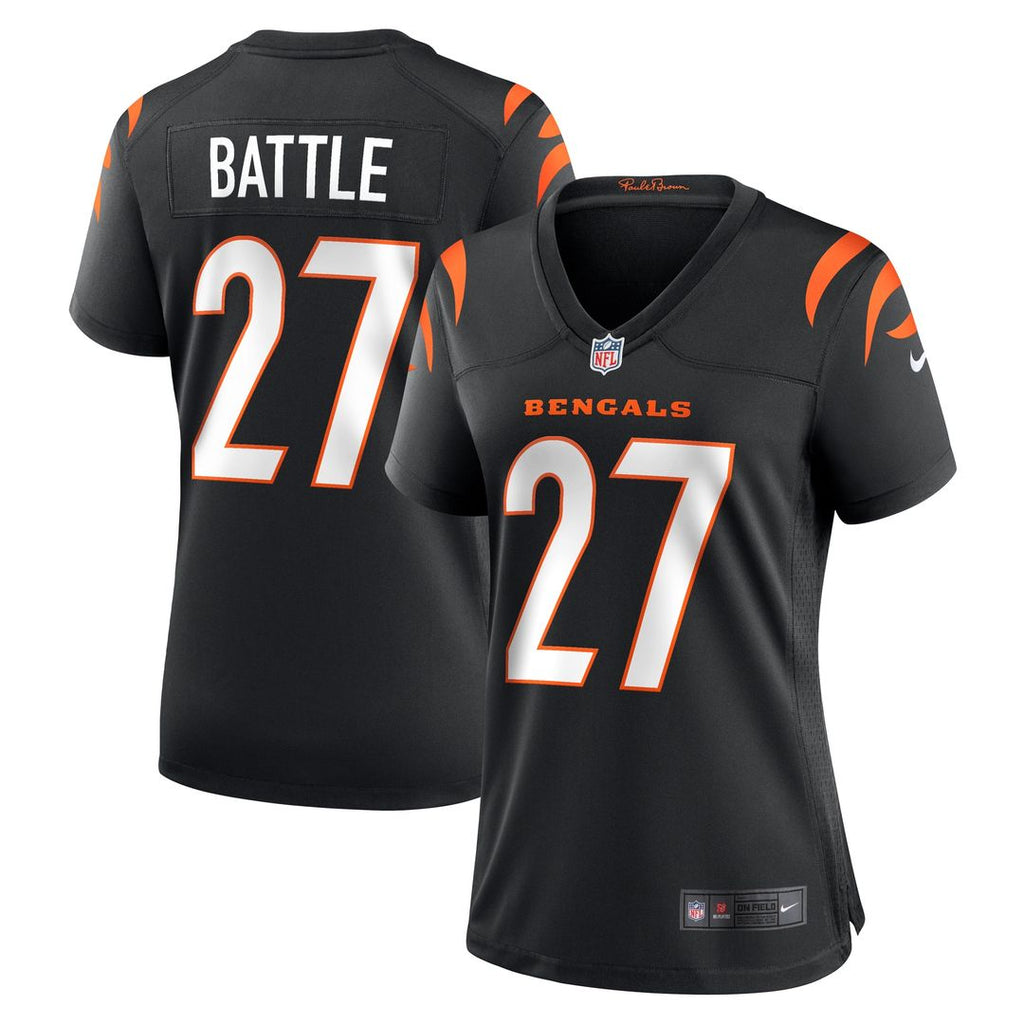 Jordan Battle Cincinnati Bengals Nike Women's Team Game Official Jersey -  Black