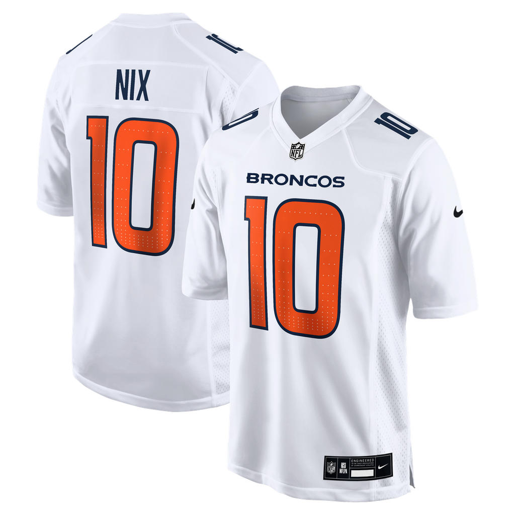 Bo Nix Denver Broncos Nike Tundra Fashion Game Official Jersey - White