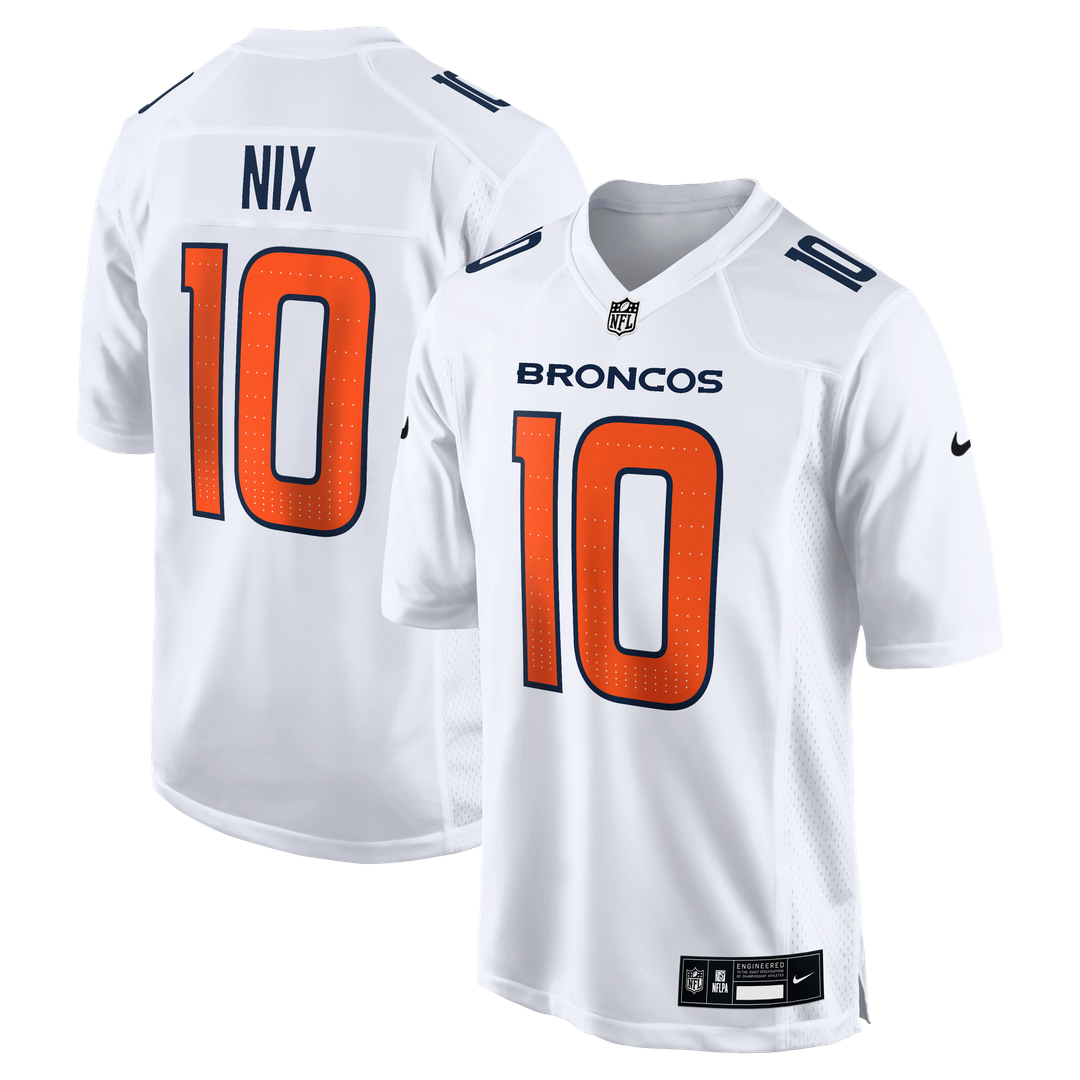 Bo Nix Denver Broncos Nike Tundra Fashion Game Official Jersey - White