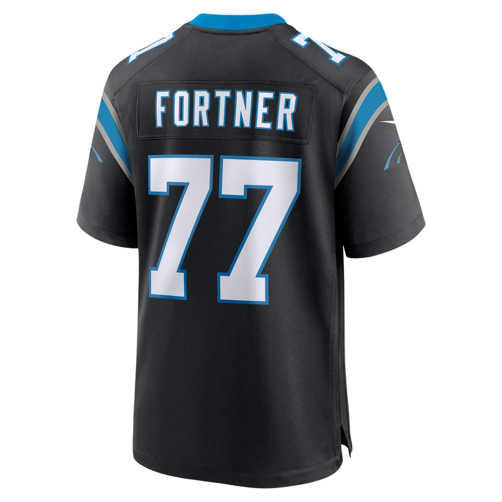 Luke Fortner Carolina Panthers Nike Team Game Official Jersey -  Black