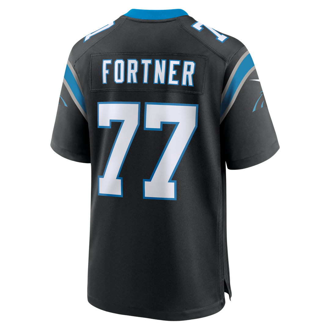 Luke Fortner Carolina Panthers Nike Team Game Official Jersey -  Black
