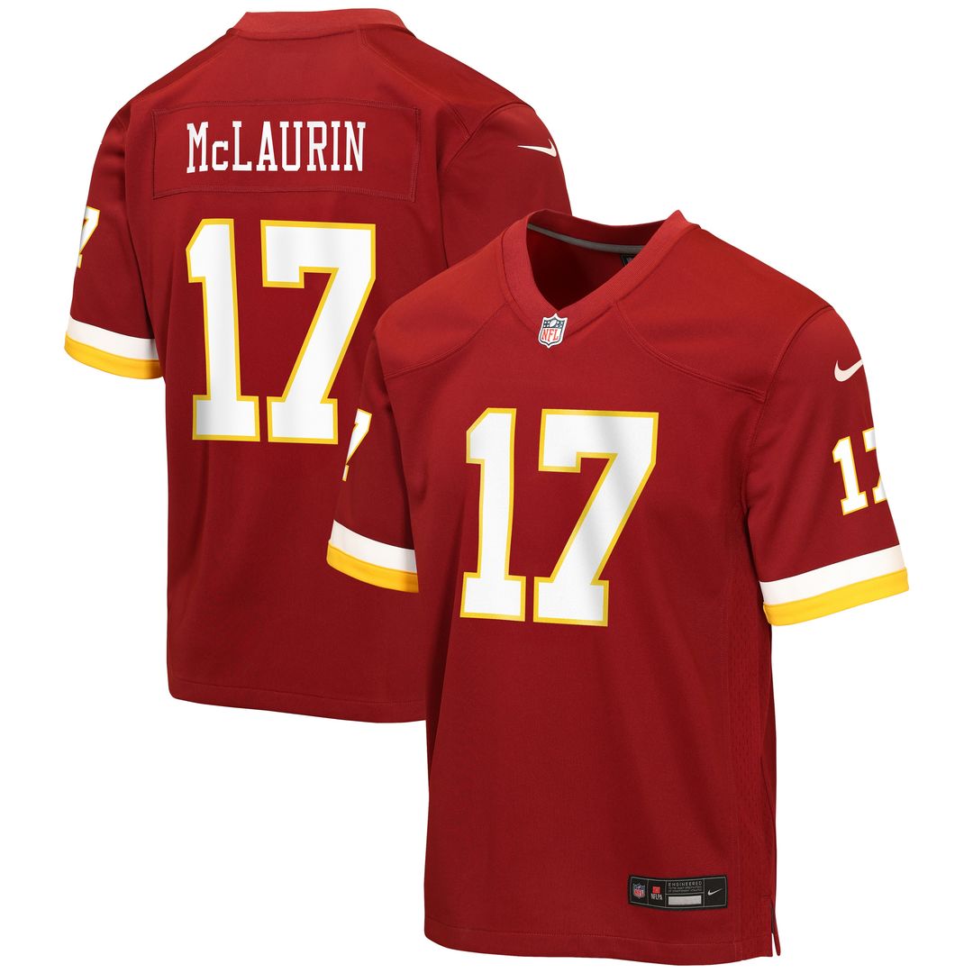 Terry McLaurin Washington Commanders Nike Youth Game Official Jersey - Burgundy