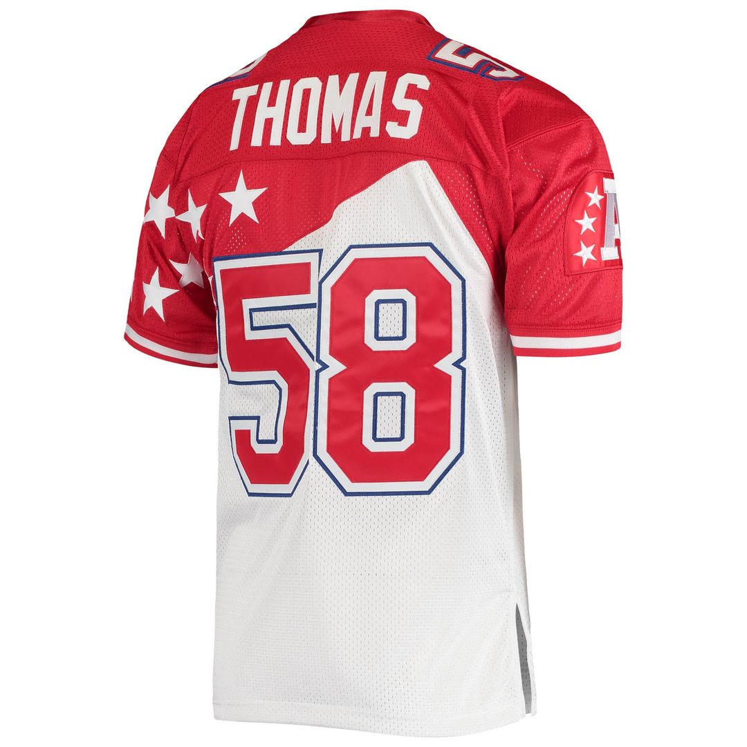 Derrick Thomas AFC Mitchell & Ness 1995 Pro Bowl Authentic Official Jersey - White/Red