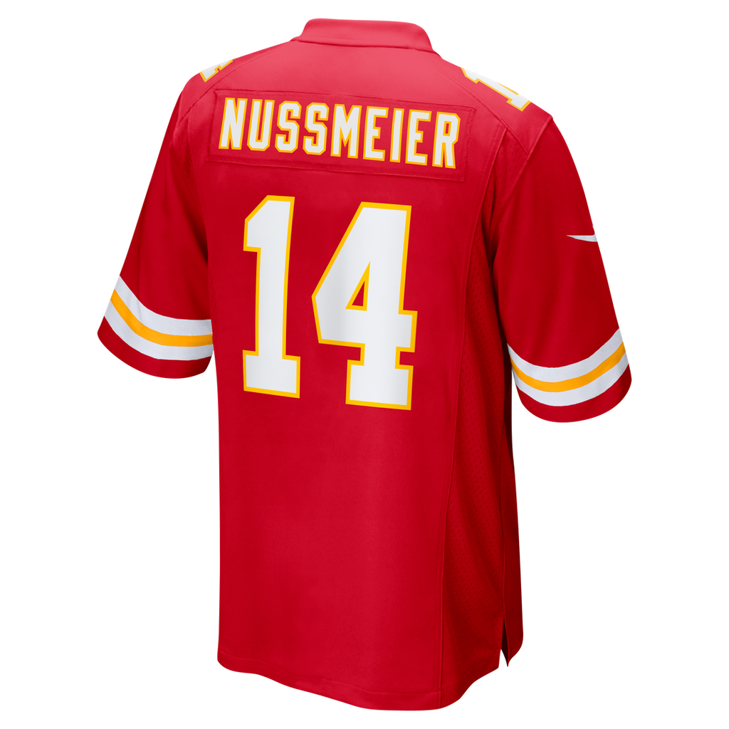 Garrett Nussmeier Kansas City Chiefs Nike Game Official Jersey - Red