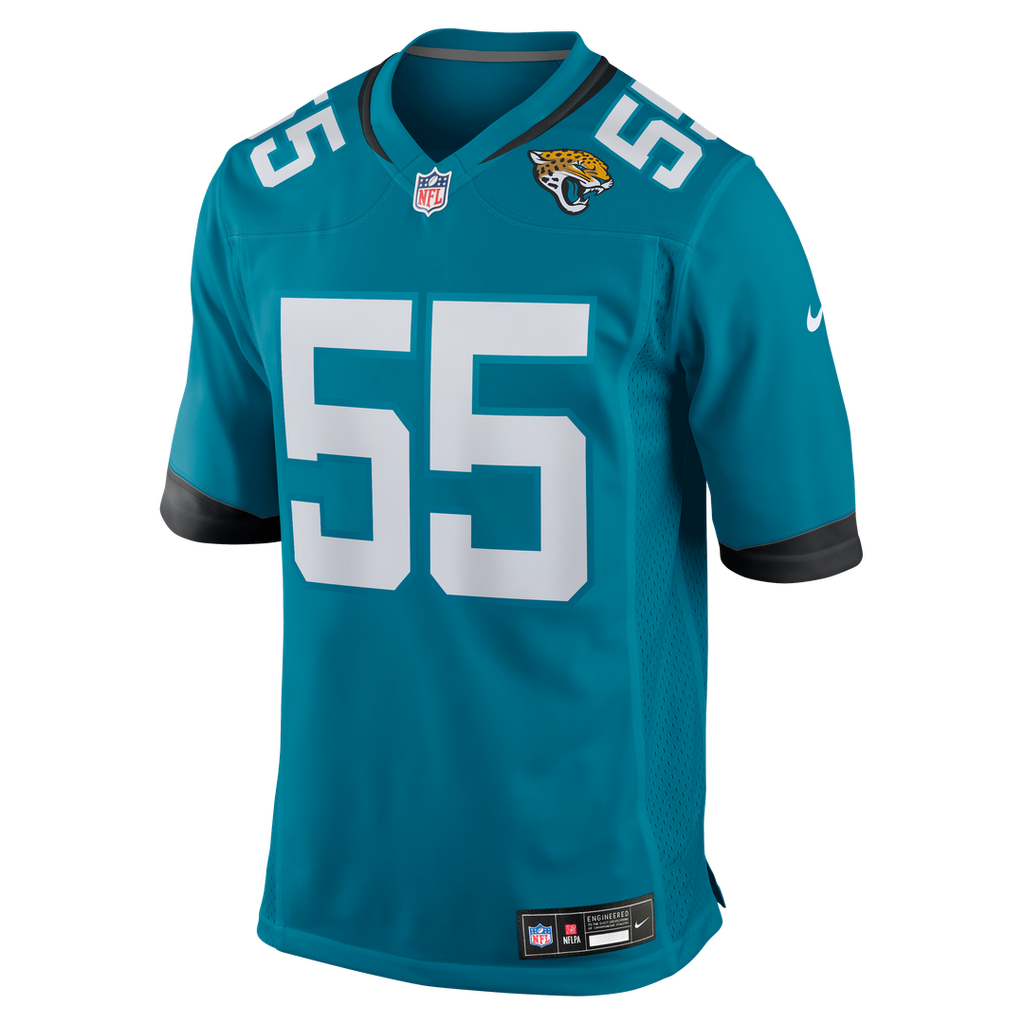 Chuma Edoga Jacksonville Jaguars Nike Team Game Jersey - Teal