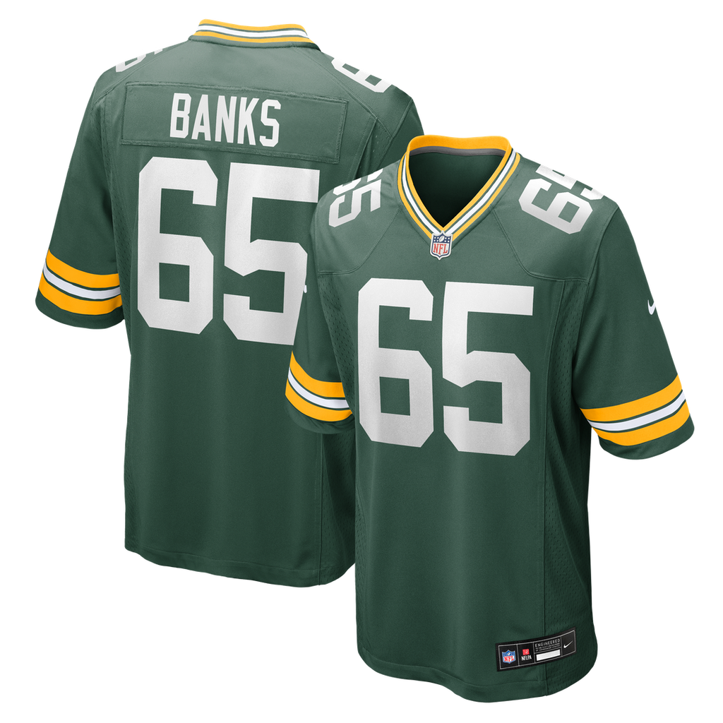 Aaron Banks Green Bay Packers Nike Team Game Official Jersey -  Green