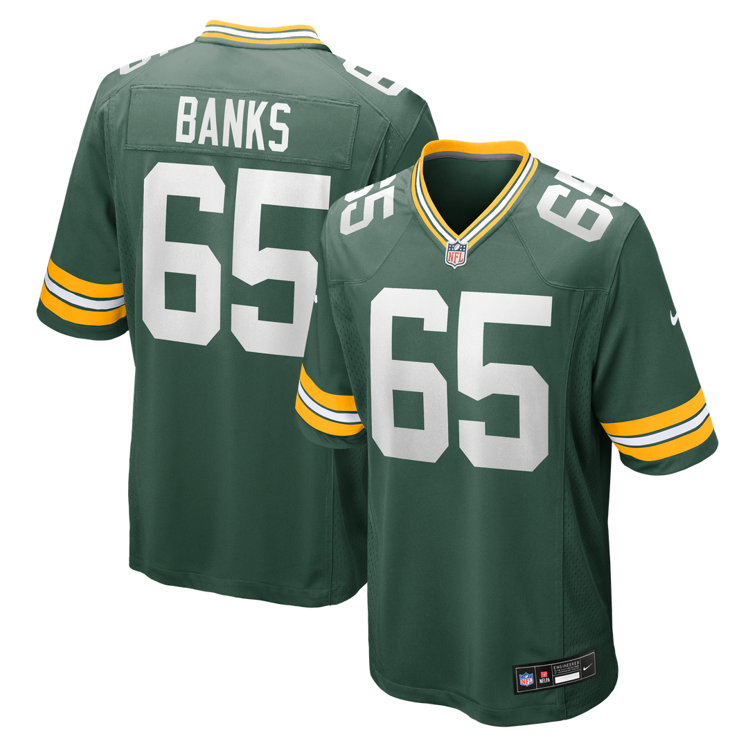 Aaron Banks Green Bay Packers Nike Team Game Official Jersey -  Green