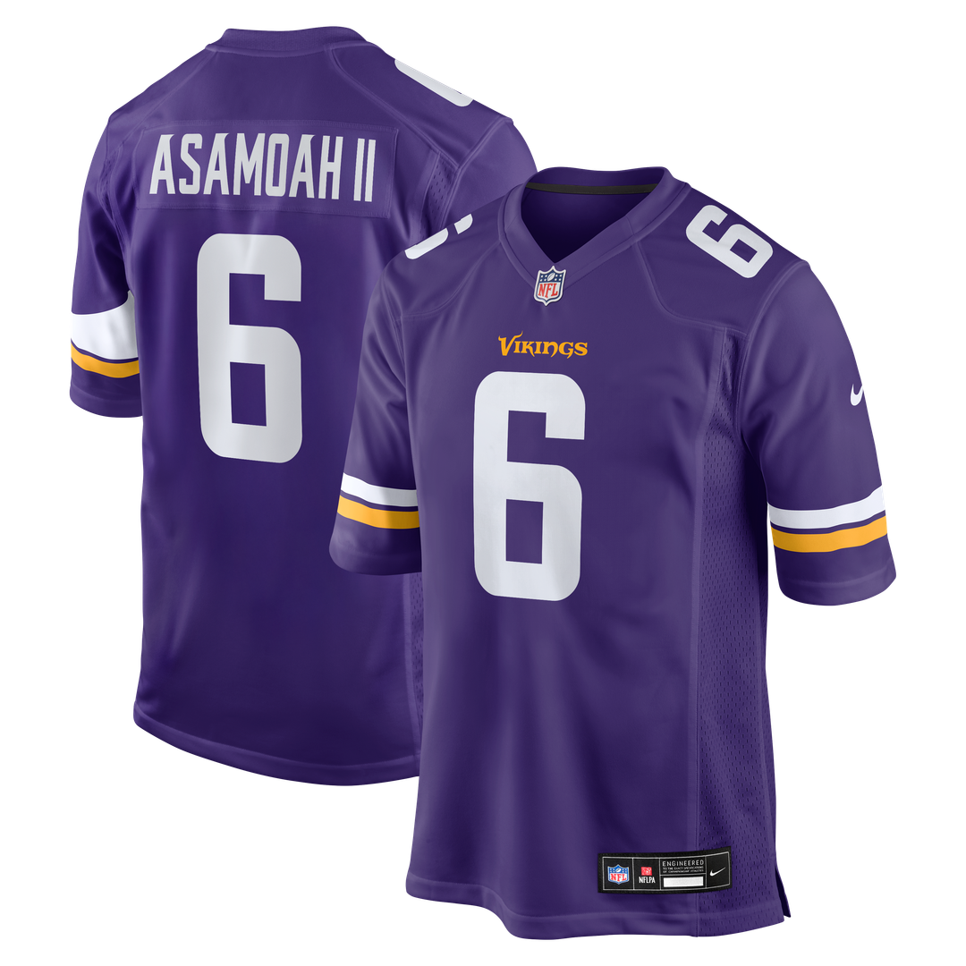 Brian Asamoah II Minnesota Vikings Nike  Game Official Jersey -  Purple