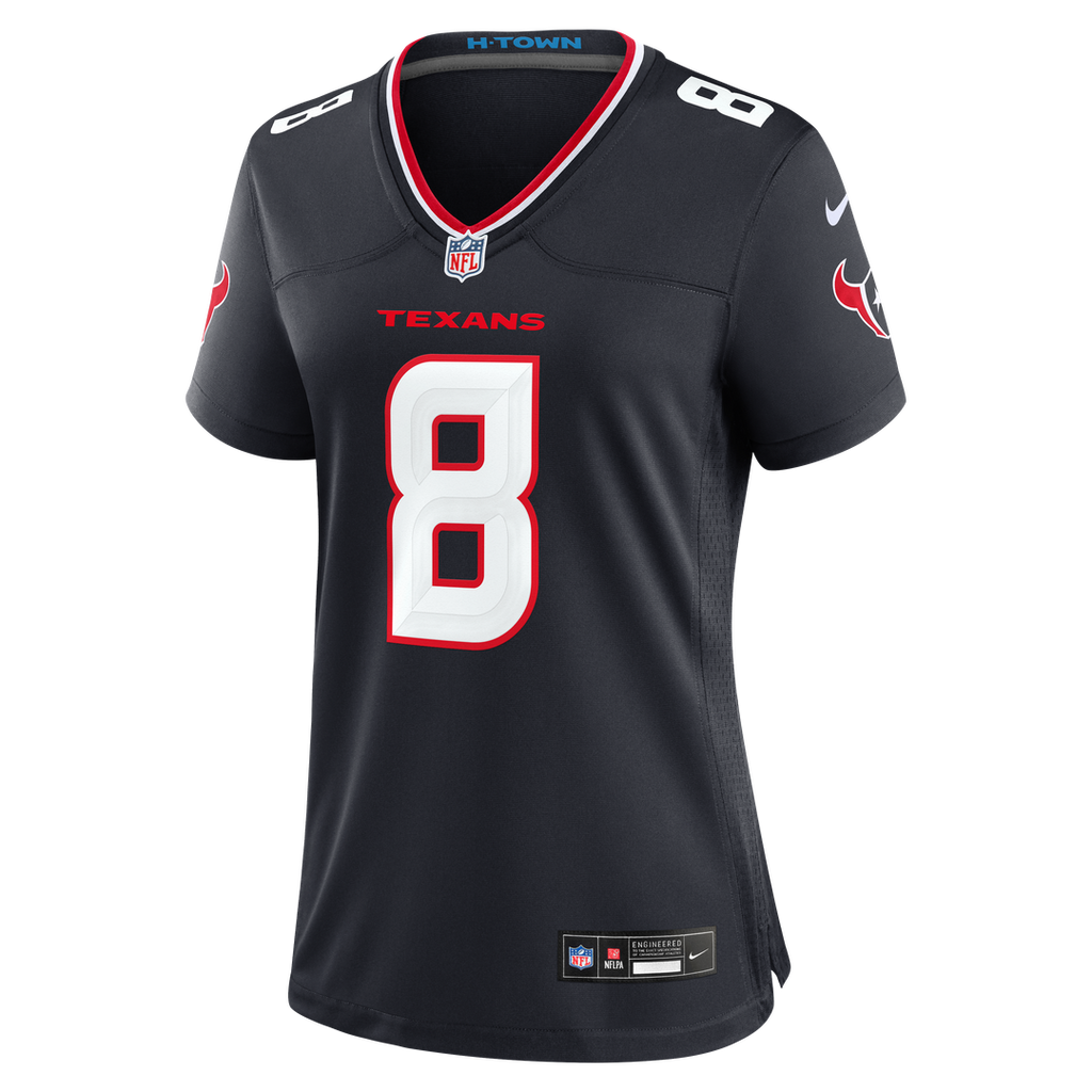 Cade Stover Houston Texans Nike Women's Team Game Jersey - Navy