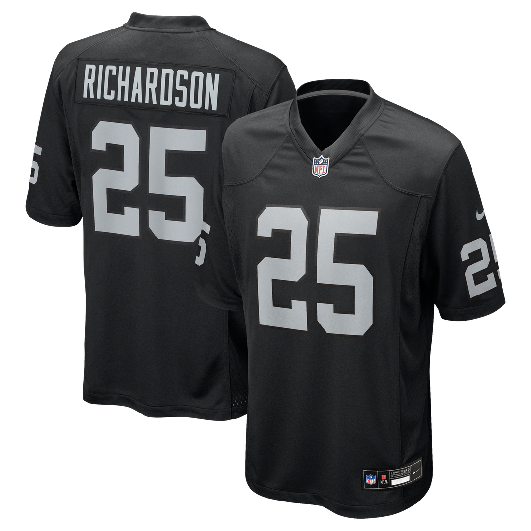 Decamerion Richardson Las Vegas Raiders Nike Team Game Official Jersey -  Black